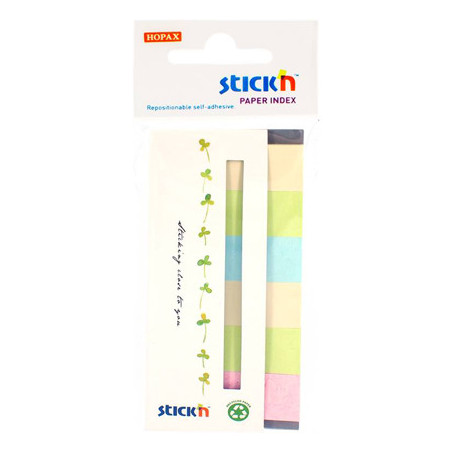 ZAKŁADKI STICK'N 15x45mm 6 KOLORÓW (6x30)