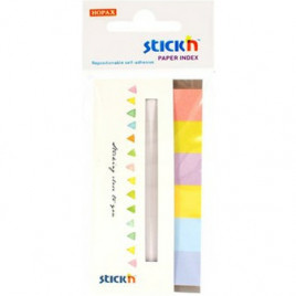 ZAKŁADKI STICK'N 15x45mm 6 KOLORÓW (6x30)