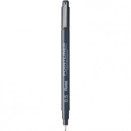Cienkopis Pentel PointLiner 0.5mm sepia