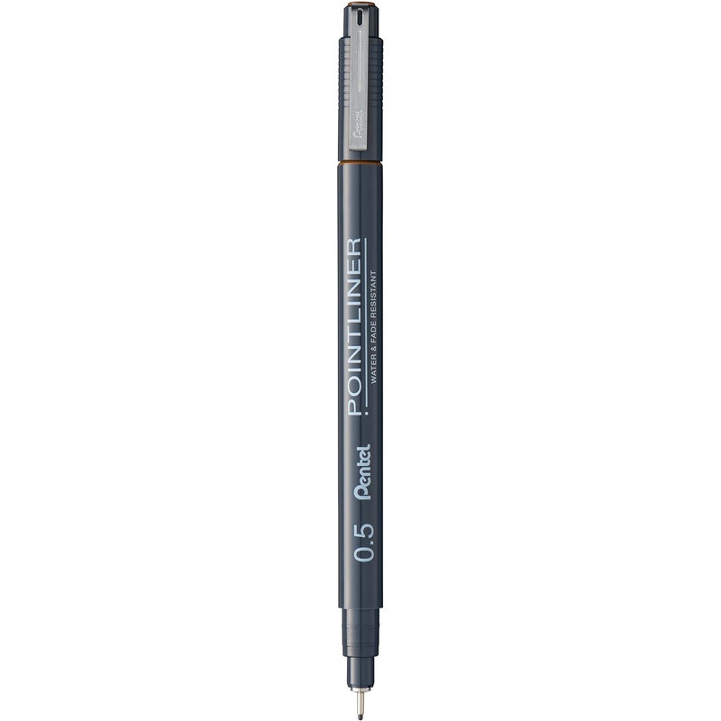 Cienkopis Pentel PointLiner 0.5mm sepia