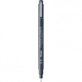 Cienkopis Pentel PointLiner 0.5mm szary
