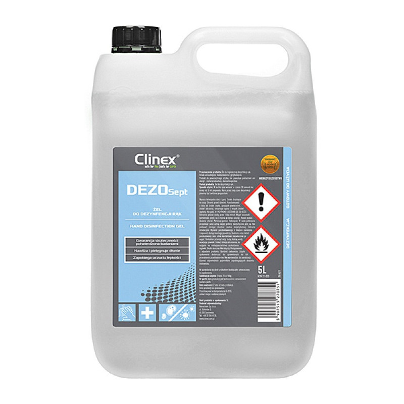 Żel do dezynfekcji rąk Clinex DezoSept 5L