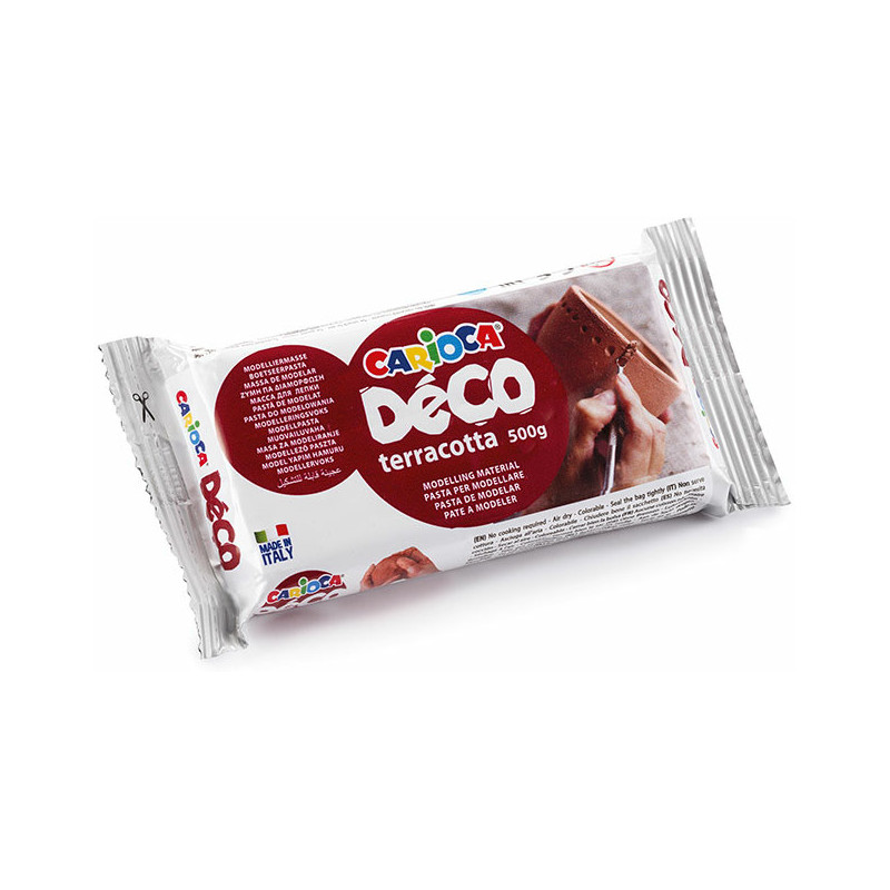 Masa modelarska Carioca Deco 500g terakota