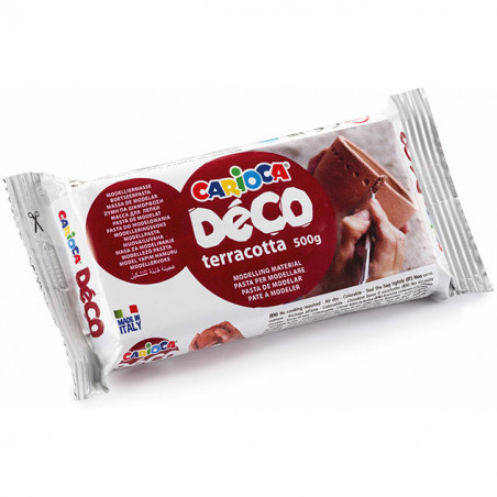Masa modelarska Carioca Deco 500g terakota
