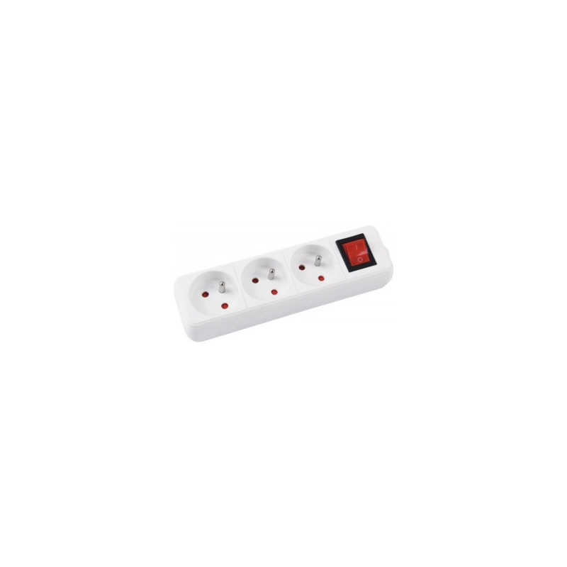 Listwa zasilająca Office Products 3m/3g biała