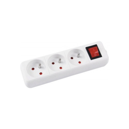 Listwa zasilająca Office Products 3m/3g biała