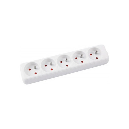 Listwa zasilająca Office Products 1.5m/5g biała
