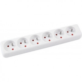 Listwa zasilająca Office Products 3m/6g biała