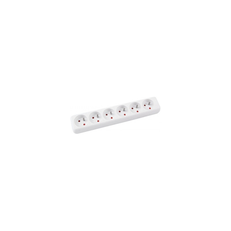 Listwa zasilająca Office Products 3m/6g biała