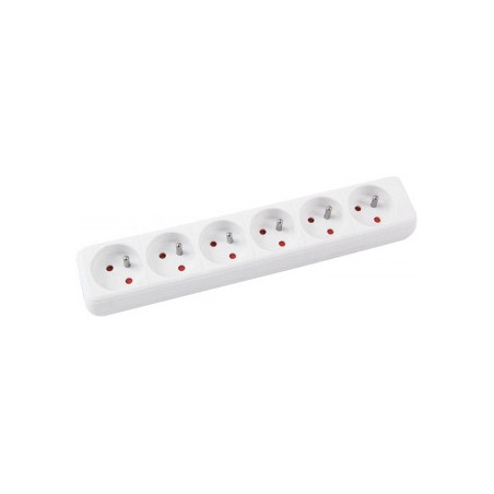 Listwa zasilająca Office Products 3m/6g biała