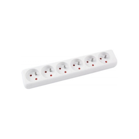 Listwa zasilająca Office Products 5m/6g biała