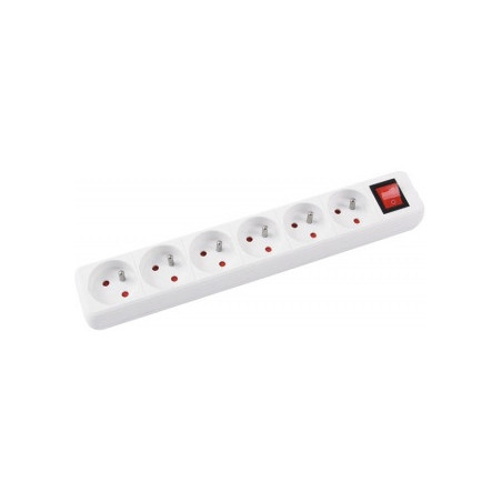 Listwa zasilająca Office Products 5m/6g biała