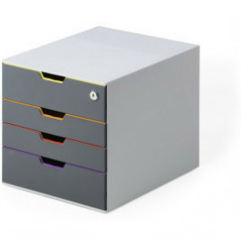 Pojemnik 4 szuflady Durable Varicolor Safe