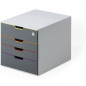 Pojemnik 4 szuflady Durable Varicolor Safe
