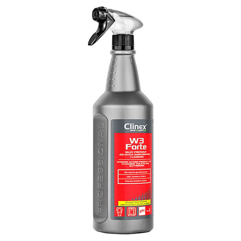 Preparat Clinex W3 Forte 1L (do mycia łazienek i sanitariatów)