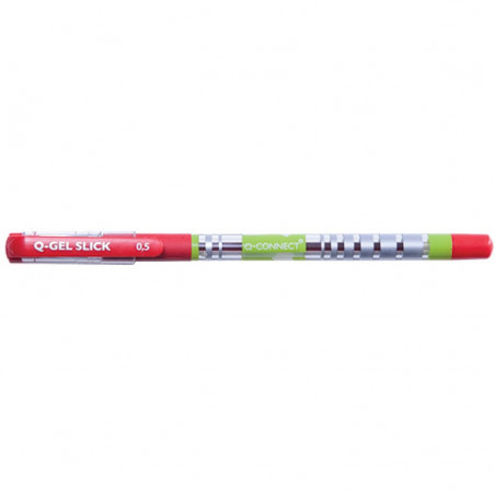 Długopis żelowo-fluidowy Q-Connect 0.5mm czerwony