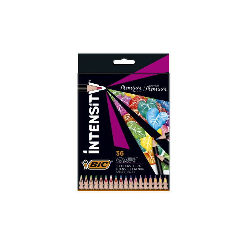 Kredki ołówkowe BiC Intensity Premium 36 kolorów