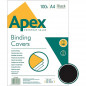 OKŁADKI DO BINDOWNICY APEX A4 SKÓROPODOBNE CZARNE (100)