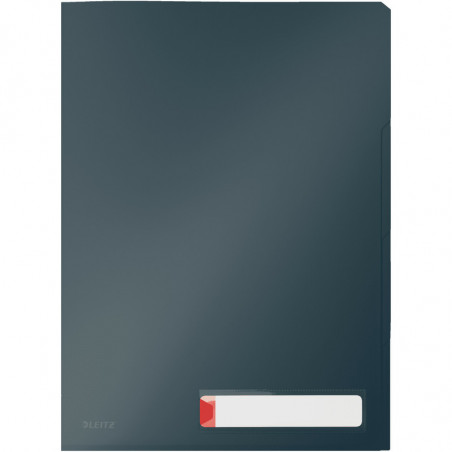 Folder PP Leitz Cosy A4/200µm 3 przegródki szary