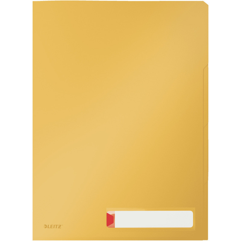 Folder PP Leitz Cosy A4/200µm 3 przegródki żółty