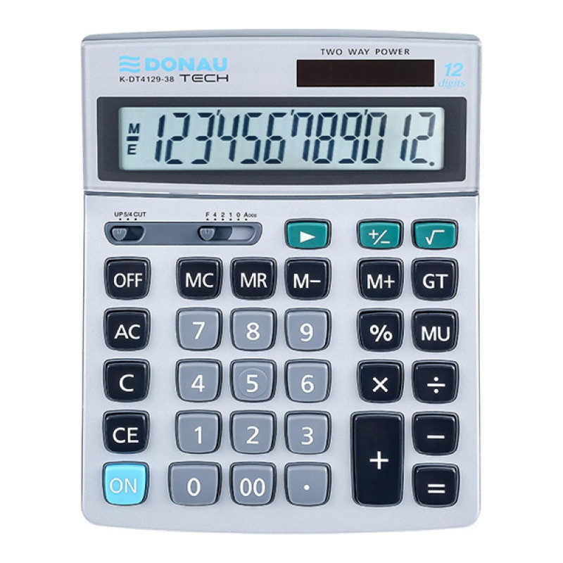 Kalkulator Donau Tech K-DT4129-38 srebrny