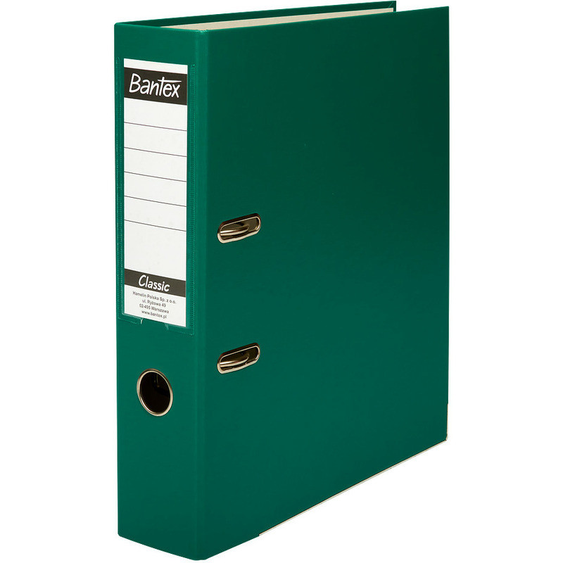 Segregator Bantex Budget Classic A4/75mm zielony