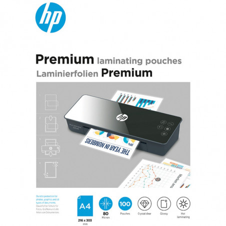 FOLIA LAMINACYJNA HP PREMIUM A4/80µM BŁYSK (100)