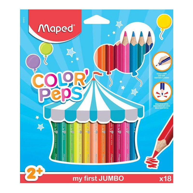Kredki Maped Color'Peps Jumbo Early Age 18 kolorów