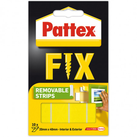Paski montażowe Pattex Fix 20x40mm usuwalne (10)