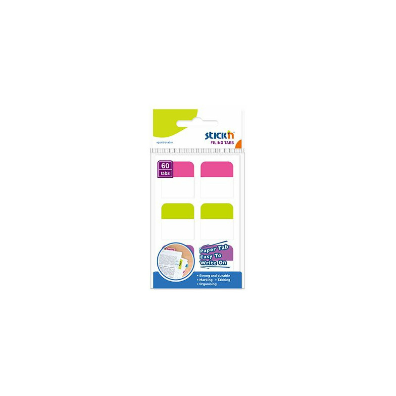 Zakładki Stick'n 25x28mm 3 kolory (3x20)