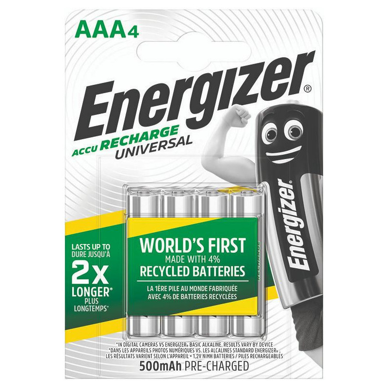 Akumulatorki Energizer Universal AAA HR3 500mAh (4)