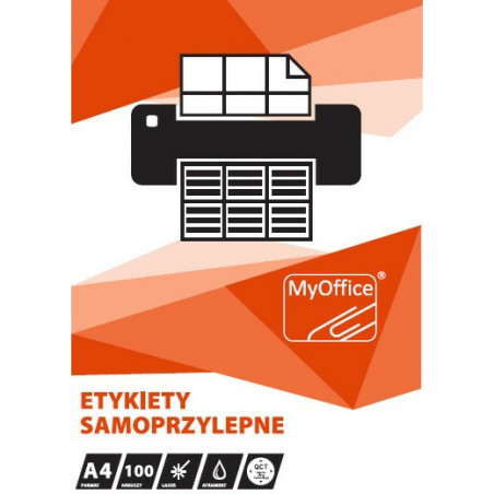 Etykiety MyOffice A4 śr.118mm CD białe (100)