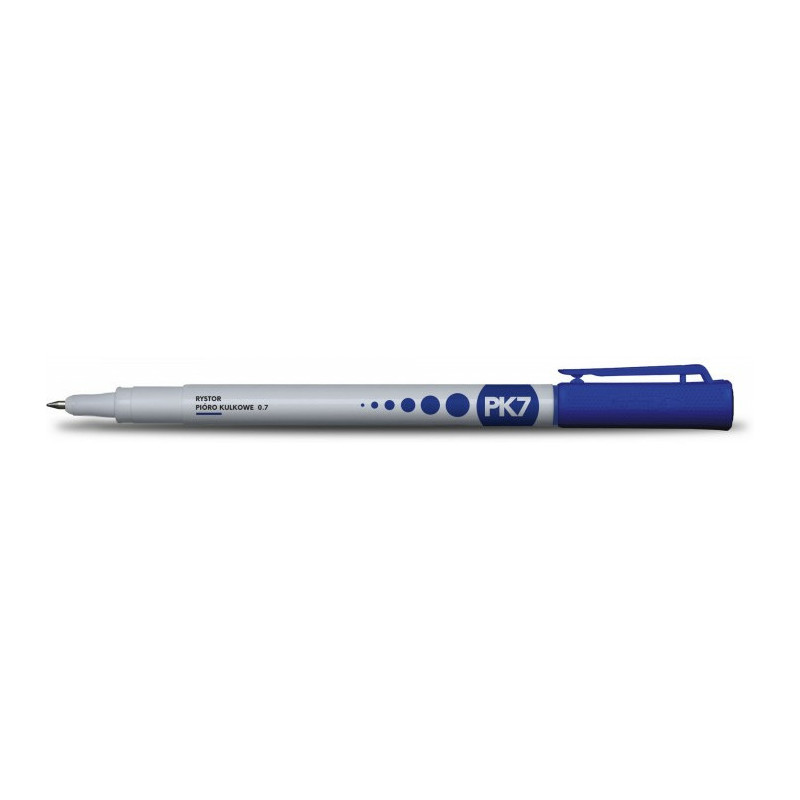 PIÓRO KULKOWE RYSTOR PK7 0.7mm NIEBIESKIE
