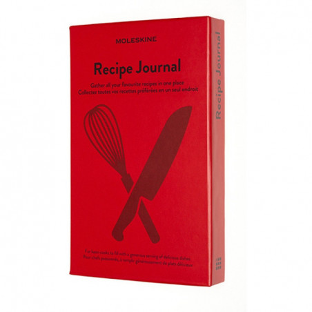 Notatnik Moleskine Passion Recipe Journal 13x21cm czerwony