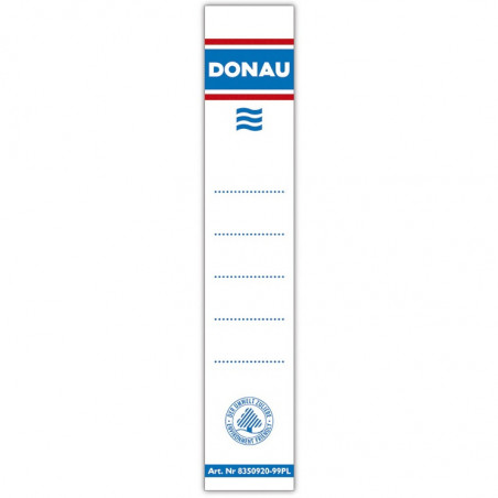 Etykiety na segregator Donau 33x153mm samoprzylepne (20)