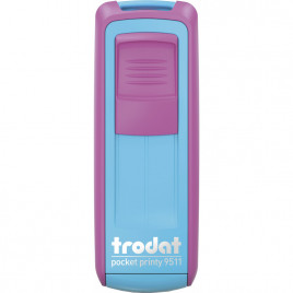 Pieczątka Trodat Pocket Printy 9511 różowo-turkusowa
