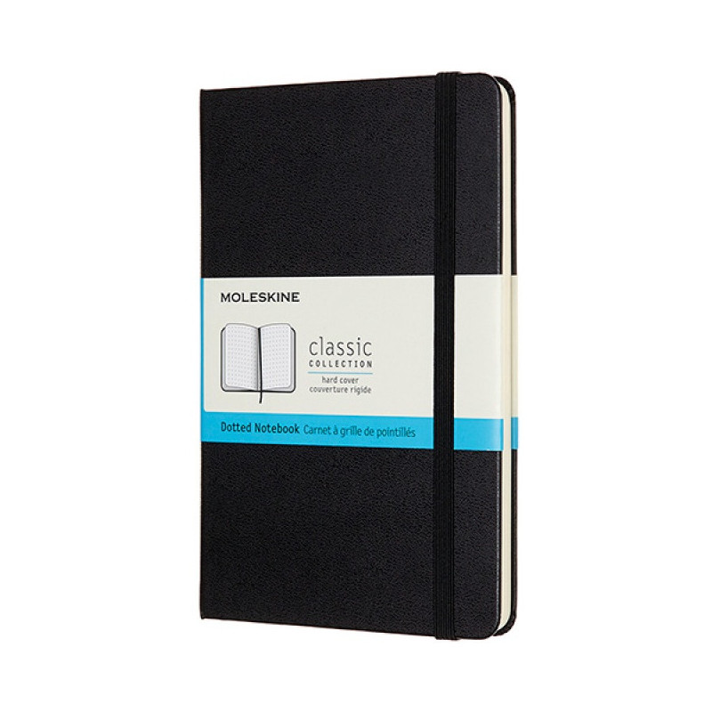 Notatnik Moleskine Classic M (11.5x18cm) kropki czarny