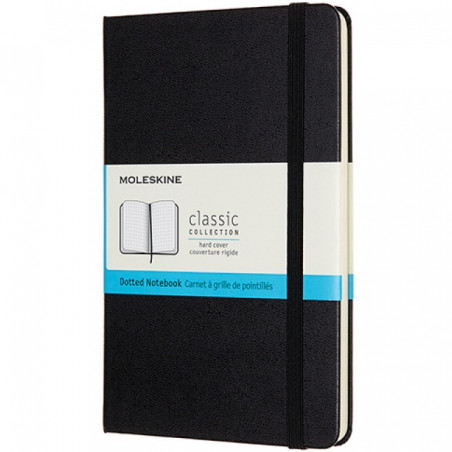 Notatnik Moleskine Classic M (11.5x18cm) kropki czarny