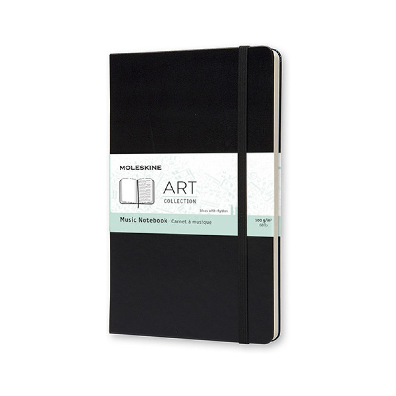 Notatnik Moleskine Music L (13x21cm) 5 linia czarny