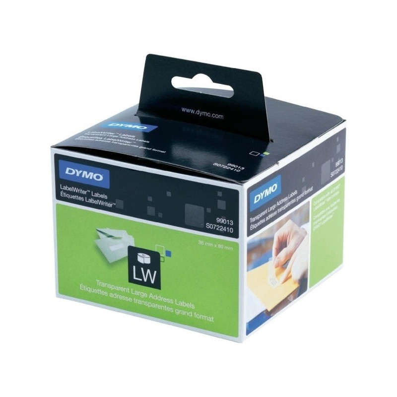 ETYKIETY DYMO LABELWRITER™ 89x36mm PRZEZROCZYSTE