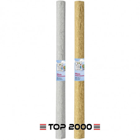 Bibuła marszczona Top 2000 Creatino 50x200cm srebrna
