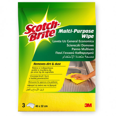Ściereczki Scotch-Brite domowe żółte (3)