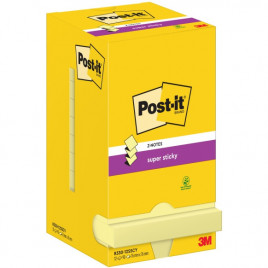 Karteczki Post-it Super Sticky Z-Notes 76x76mm (R330-12SSCY) żółte (12