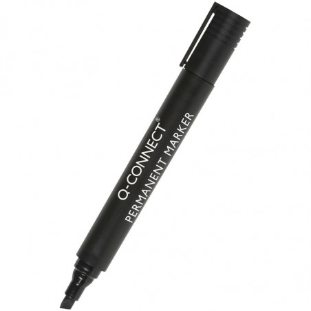Marker permanentny Q-Connect 3-5mm ścięty czarny