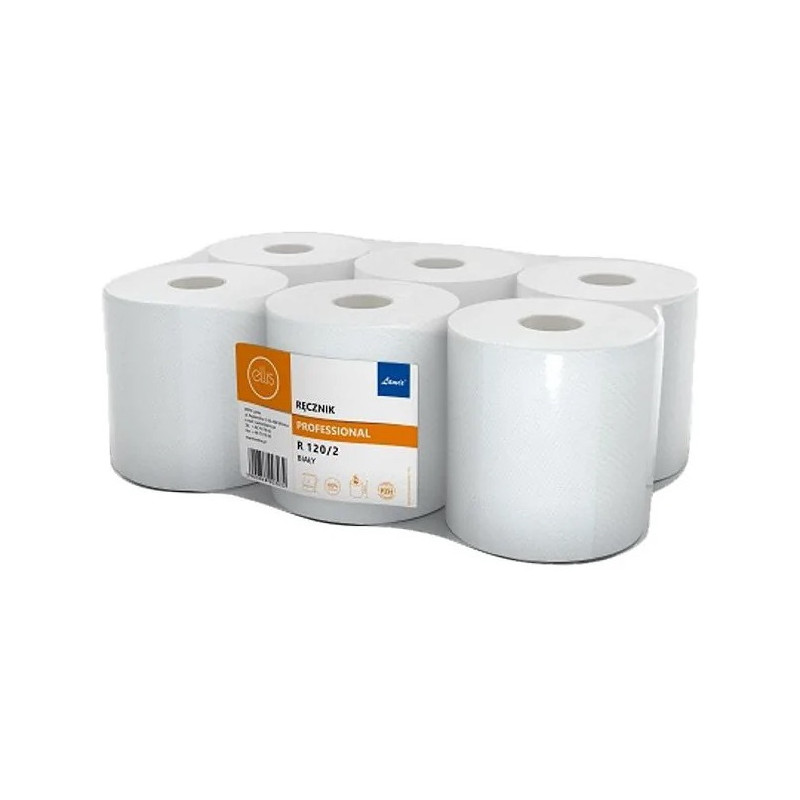 Ręcznik w rolce Ellis 120m 2w celuloza białe (6)