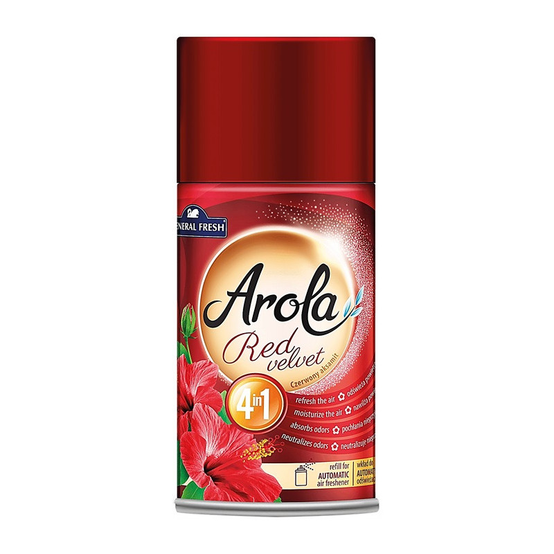 Wkład do odświeżacza powietrza Arola 250ml czerwony aksamit