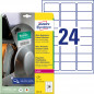 ETYKIETY A4 AVERY 63,5*33,9mm POLIETYLEN BIAŁE (10)