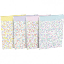 Notatnik Oxford Floral A6/80k linia mix kolorów