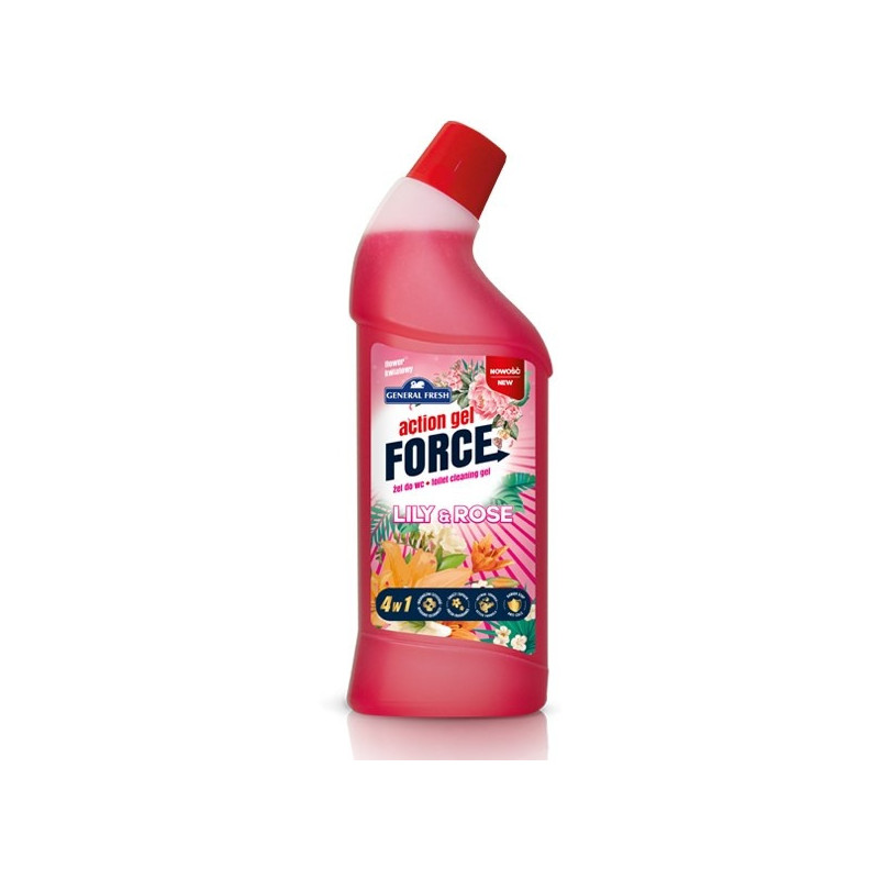 Żel do WC Force Action Gel 1L kwiat