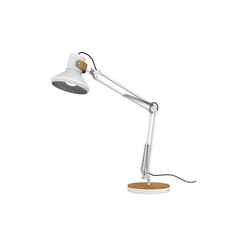 Lampka na biurko Unilux Baya Bamboo biała